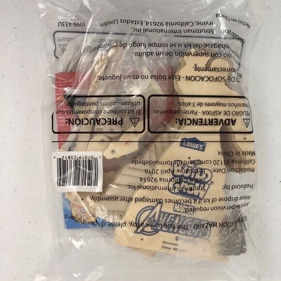 Lowes Build and Grow Iron Man Avenjet Wood Kit Marvel Avengers Assemble IRONMAN - Picture 5 of 5